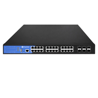 S3100-24T6X-P, 24-Port Ethernet Switch L3, PoE+ Switch, 24x 10/100/1000/2500 BASE-T RJ45, mit 6x 1G/10G SFP+ Uplinks