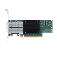 Carte adaptateur NVIDIA Mellanox MCX653106A-HDAT-SP ConnectX-6 InfiniBand/VPI, HDR/200GbE, double port QSFP56, PCIe3.0/4.0 x16, support haut