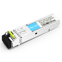 MikroTik S-4554LC80D-1490 Compatible 1000Base BX BIDI SFP TX1490nm/RX1550nm 80km LC SMF DDM Transceiver Module