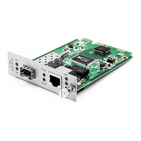 1x 10/100/1000Base-T RJ45 to 1x 1000Base-X SFP Gigabit Ethernet Media Converter Card