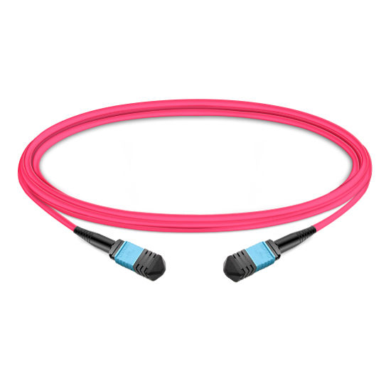 12 Fibers Low IL OM4 MPO Trunk Cable LSZH 1m | FiberMall