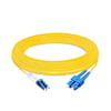 35m (115ft) Duplex OS2 Single Mode LC UPC to SC UPC PVC (OFNR) Fiber Optic Cable