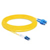 35m (115ft) Duplex OS2 Single Mode LC UPC to SC UPC PVC (OFNR) Fiber Optic Cable