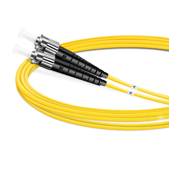 5m (16ft) Duplex OS2 Single Mode ST UPC To ST UPC PVC (OFNR) Fiber ...