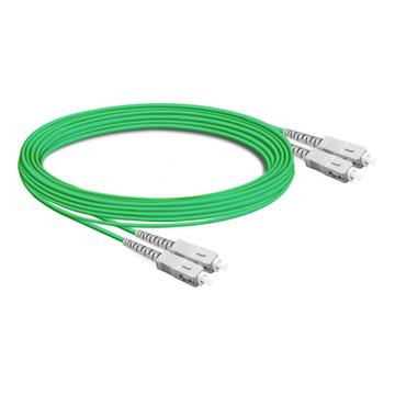 10m (33ft) Duplex OM5 Multimode SC UPC to SC UPC PVC (OFNR) Fiber Optic Cable