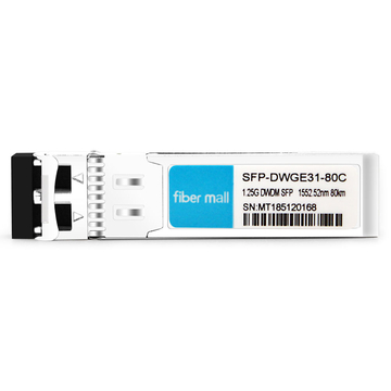 H3C DWDM-SFP1G-52.52-80 Compatible 1.25G DWDM SFP C31 100GHz 1552.52nm 80km LC SMF DDM Transceiver Module