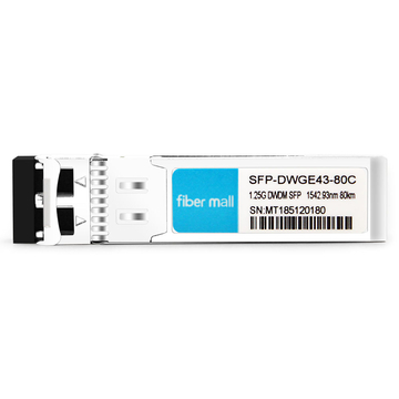 H3C DWDM-SFP1G-42.93-80 Compatible 1.25G DWDM SFP C43 100GHz 1542.93nm 80km LC SMF DDM Transceiver Module