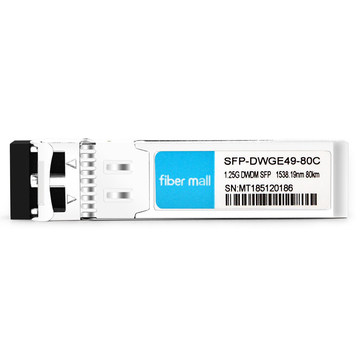 H3C DWDM-SFP1G-38.19-80 Compatible 1.25G DWDM SFP C49 100GHz 1538.19nm 80km LC SMF DDM Transceiver Module