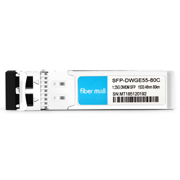 H3C DWDM-SFP1G-33.46-80 Compatible 1.25G DWDM SFP C55 100GHz 1533.46nm 80km LC SMF DDM Transceiver Module