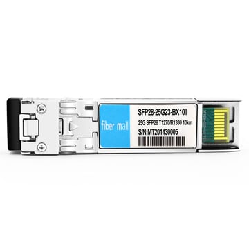 HPE Aruba S1C98A Compatible 25G BX BIDI SFP28 TX1270nm/RX1330nm 10km LC SMF DDM Transceiver Module