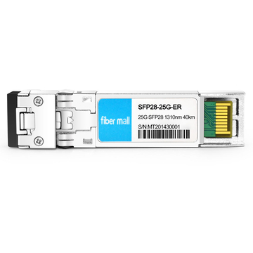 HPE Aruba S0V69A Compatible 25G SFP28 ER 1310nm 40km LC SMF DDM Transceiver Module